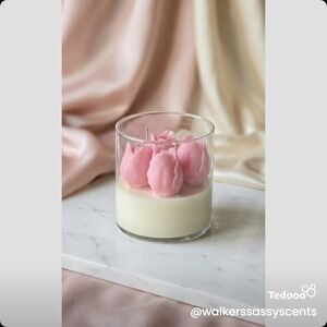 Pink Rose Candle